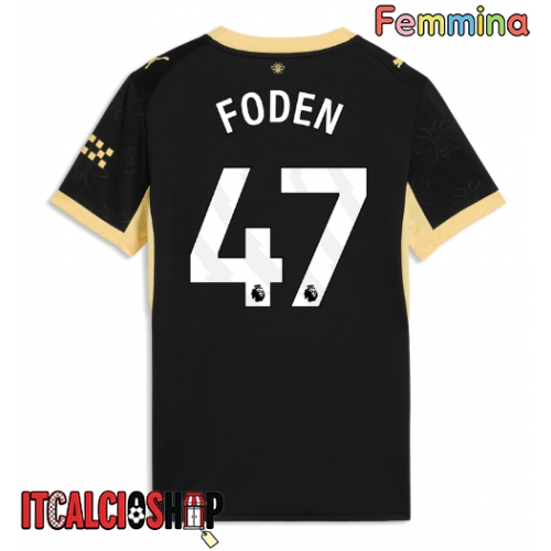 Manchester City Phil Foden #47 Seconda Maglia Femmina 2026-27 Manica Corta
